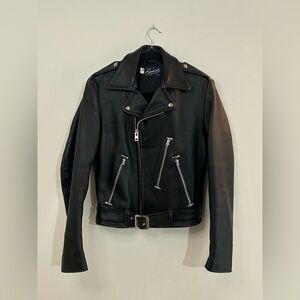 Vintage SYMAX Garment Co. leather biker jacket — Vancouver, Canada
